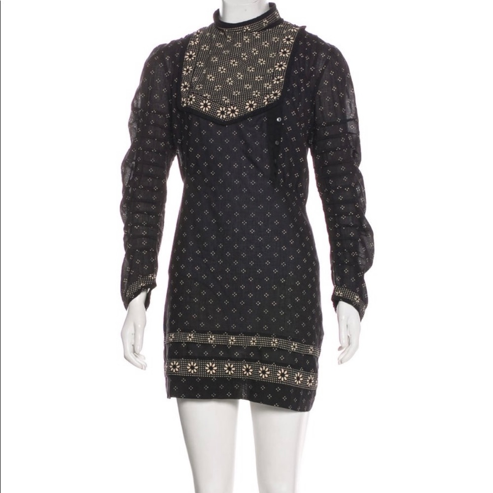 Doen Floral Print Mini Dress